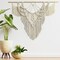 Large Macramé Wall Hanging – Handmade Boho Woven Tapestry Art for Chic Home Décor, Perfect for Bedrooms, Living Rooms, Apartments, Dorms, or Galleries – 43" x 32" (Tassel-A)